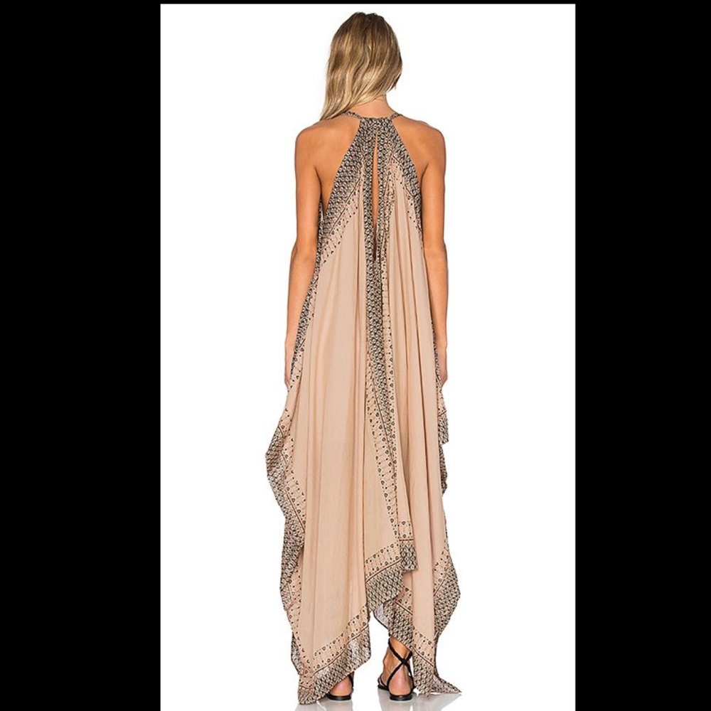 Rare Free People Merida Printed Maxi Dress in Ivory Combo - Picture 3 of 16